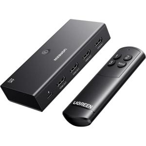 imageUGREEN HDMI Switch 3 in 1 Out 4K60Hz HDMI Splitter with Remote Supports HDR10 CEC HDCP22 Compatible with Nintendo Switch PS543 Xbox Roku TV Fire Stick BluRay Player