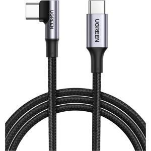 imageUGREEN Right Angle USB C to USB C Cable 100W Type C 90 Degree Fast Charging Cable Compatible with iPhone 1717 Air17 Pro16 MacBook Pro 2022 iPad Pro 2022 Dell XPS Samsung Galaxy S25S24 66FT10FT