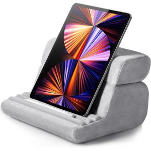 imageUGREEN Tablet Pillow Stand for Lap Soft Holder Bed with 3 Viewing Angles Adjustable Home Office Accessories Compatible with iPad Pro 13 12 11 105 Air Mini 5 4 3 2 Phone 16 15 14 EReader GreyGrey