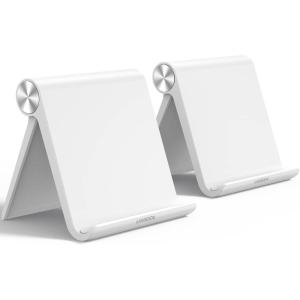 imageUGREEN Tablet Stand Holder for Desk 2 Pack Stand Compatible with iPad 102 11 Inch 97 Pro Mini 6 5 4 3 Desktop Portable Phone Holder Adjustable Home Office Accessories Black and WhiteWhite