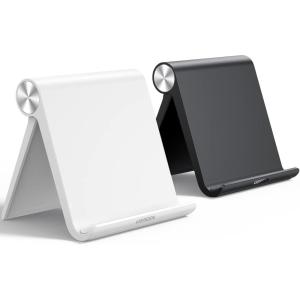 imageUGREEN Tablet Stand Holder for Desk 2 Pack Stand Compatible with iPad 102 11 Inch 97 Pro Mini 6 5 4 3 Desktop Portable Phone Holder Adjustable Home Office Accessories Black and WhiteMulti