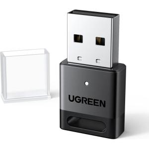 imageUGREEN USB Bluetooth Adapter for PC Bluetooth 54 Dongle Receiver EDR ampamp BLE Plug ampamp Play Supports Windows 111081 for Desktop Laptop HeadphoneKeyboardMouse SpeakersPrinter