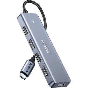 imageUGREEN USB C Hub  4 Port USB 30 Powered Splitter for Laptops MacBooks iPads Chromebooks iPhones Galaxy S23 ampamp More 2FT05 FT
