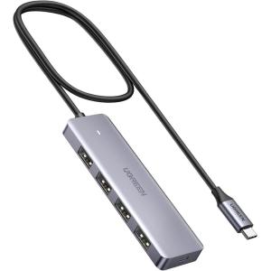 imageUGREEN USB C Hub  4 Port USB 30 Powered Splitter for Laptops MacBooks iPads Chromebooks iPhones Galaxy S23 ampamp More 2FT2 FT