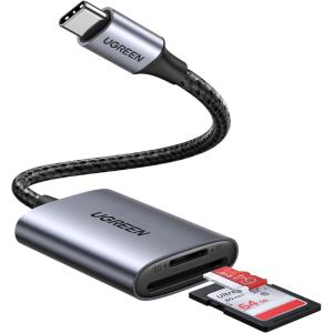 imageUGREEN USB C SD Card Reader 2in1 Micro SD Memory Card Reader for TF SD Micro SD SDXC SDHC USB SD Card Reader Type C Compatible with iPhone 17 16 Samsung Galaxy MacBook iPad Trail Game Camera
