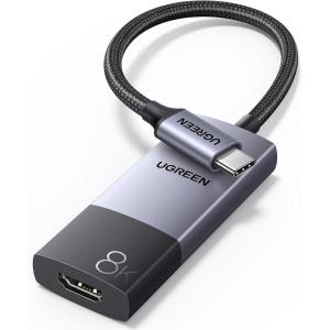 imageUGREEN USB C to HDMI 21 Adapter 8K60Hz 4K240Hz Thunderbolt 43 to HDMI Converter 48Gbps HDR HDCP23 Dolby DSC12a Braided 66FT Compatible iPhone 1716 Galaxy S25 MacBook ProAir iPad XPS