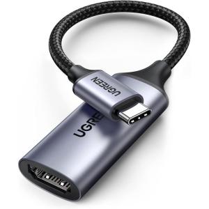 imageUGREEN USB C to HDMI Adapter Cable 4K60Hz Aluminum Type C Thunderbolt 43 Converter Male to Female Compatible with iPhone 1716 Pro Max iPad mini Air MacBook Pro Galaxy S25Ultra iMac XPS 17