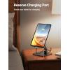 imageUGREEN Tablet Stand Compatible for iPad Desk Stand Holder Adjustable Aluminum Thicker Base Compatible with iPad Pro Air Mini 13 129 11 Inch Home Office Desk Accessories GreyBlack