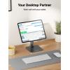 imageUGREEN Tablet Stand Compatible for iPad Desk Stand Holder Adjustable Aluminum Thicker Base Compatible with iPad Pro Air Mini 13 129 11 Inch Home Office Desk Accessories GreyBlack