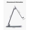 imageUGREEN Tablet Stand Compatible for iPad Desk Stand Holder Adjustable Aluminum Thicker Base Compatible with iPad Pro Air Mini 13 129 11 Inch Home Office Desk Accessories GreyGrey