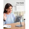 imageUGREEN Tablet Stand Compatible for iPad Desk Stand Holder Adjustable Aluminum Thicker Base Compatible with iPad Pro Air Mini 13 129 11 Inch Home Office Desk Accessories GreyGrey