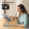 imageUGREEN Tablet Stand Holder for Desk Dual Rod Support Aluminum Tablet Holder Adjustable MultiAngle Home Office Accessories Compatible with iPad Pro 13 12 11 105 Air Mini 5 4 3 2 Phone EReader SilverGrey