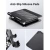 imageUGREEN Tablet Stand Holder for Desk Dual Rod Support Aluminum Tablet Holder Adjustable MultiAngle Home Office Accessories Compatible with iPad Pro 13 12 11 105 Air Mini 5 4 3 2 Phone EReader SilverBlack