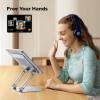 imageUGREEN Tablet Stand Holder for Desk Dual Rod Support Aluminum Tablet Holder Adjustable MultiAngle Home Office Accessories Compatible with iPad Pro 13 12 11 105 Air Mini 5 4 3 2 Phone EReader SilverSilver