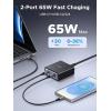 imageUGREEN 65W GaN Charging Station 5Port USBC ampamp USBA Fast Charging Power Hub Compact Desk Station Compatible with iPhone 171615 Galaxy S25S24 Pixel 109 iPad Pro MacBook ProAir