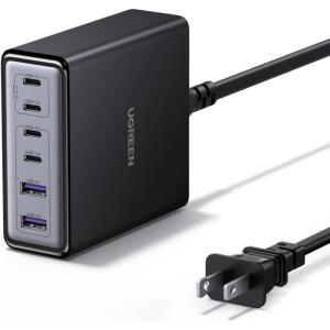 imageUGREEN 100W USB C Charging Station 6Port GaN Desktop Charger with 4 USBC ampamp 2 USBA Smart Power Distribution for MacBook ProAir Dell XPS iPad iPhone 171615 Galaxy S25S24 Pixel 109