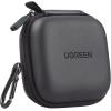 imageUGREEN Earbud Case Waterproof Earphone Case Pouch Compatible with AirPods Pro Headphone Case Holder with Stainless Steel Carabiner for Headphones Earbuds SD Memory Card Camera Chips BlackBlack