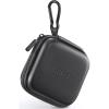 imageUGREEN Earbud Case Waterproof Earphone Case Pouch Compatible with AirPods Pro Headphone Case Holder with Stainless Steel Carabiner for Headphones Earbuds SD Memory Card Camera Chips BlackBlack