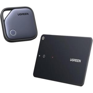 imageUGREEN Finder Tag Bundle with Finder Slim Compatible with Apple Find My iOS OnlyItem Finder Smart Tag for Key Wallet Luggage Passport with Alarmampamp LeftBehind Remind