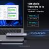 imageUGREEN M2 NVMe SATA SSD Enclosure Aluminum 10Gbps USB C External Portable NVMe M2 Enclosure USB 32 Gen2 Support UASP Trim for MBM Key NVMe and SATA SSD in Size of 2230224222602280