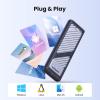 imageUGREEN M2 NVMe SSD Enclosure USB 32 Gen 2 10Gbps PCIe 2230 2242 2260 2280 Support UASP Trim Two Cables No Tools Included