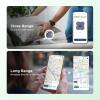 imageUGREEN FineTrack G Android Only Air Tracker Tags USBC Charging 1Year Battery Bluetooth Tracker Compatible with Find Hub App Item Finder Smart Tag for Key Luggage Wallet 4 PackGoogle Certified