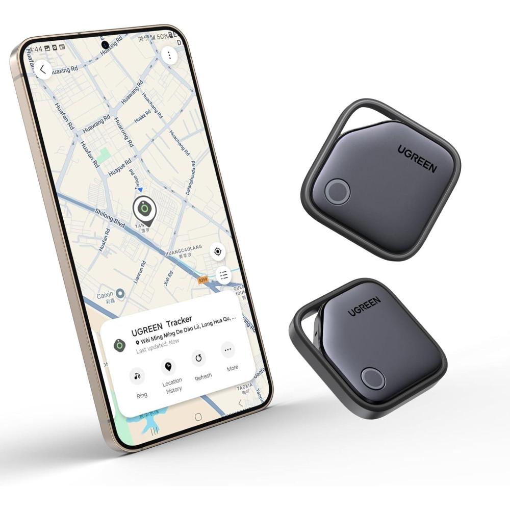 imageUGREEN FineTrack Samsung Only Wallet Tracker Card Bundle with Bluetooth Tracker Tags Work with Samsung SmartThings APP