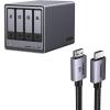 imageUGREEN NASync DXP4800 4Bay Desktop NAS Bundle with 66FT 8K HDMI Cable Certified