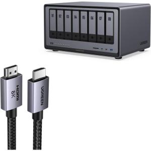 imageUGREEN NASync DXP8800 Plus 8Bay Desktop NAS Bundle with 10FT 8K HDMI Cable Certified