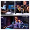 imageUGREEN Microphone for PC USB Mic with RGB Lights Mute Button 24bit96kHz Cardioid Polar Pattern Volume Control Condenser Microphone for Streaming Gaming Podcasting Recording Laptop PS5