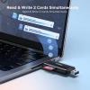 imageUGREEN USB C SD 40 Card Reader USB Memory Card Reader for SDXC SDHC MicroSD MMC RSMMC Micro SDXC Micro SDHC UHSII and UHSI Support 312 MBs SD