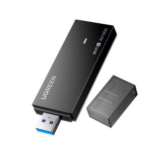imageUGREEN AX1800 WiFi Adapter for Desktop PC USB WiFi 6 Dongle with 5GHz24GHz Dual Band WAP3SAE Only Compatible with Windows 1011