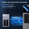 imageUGREEN 40Gbps DualBay M2 NVMe SSD Cloner with RAID ToolFree NVMe M2 SSD Enclosure with Cooling Fan for MacBook M4ProMax Mac mini Supports NVMe PCIe Size 2230224222602280 Up to 16TB2