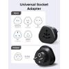 imageUGREEN European Plug Travel Adapter USUKCAMXAUJPCNNZPH to EU Type F International to EU Pin Converter Power Outlet Charger 200 Countries Compatibility 1 Pack