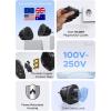 imageUGREEN European Plug Travel Adapter USUKCAMXAUJPCNNZPH to EU Type F International to EU Pin Converter Power Outlet Charger 200 Countries Compatibility 1 Pack