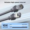 imageUGREEN Starlink Cable 150FT Compatible with Starlink Standard Generation 3 Mini Cat 6 5Gbps 250MHz High Speed IP67 Waterproof 26AWG UL CMXCMREU CPR Standards Durable Grey328FT