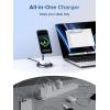 imageUGREEN Qi2 15W 2in1 Wireless Charging Stand Fast Wireless Charger for iPhone 17 16 15 14 13 12 Series and AirPods Dual Device Charging MagSafe Charger Desk Charging Station for Home Office