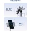 imageUGREEN Qi2 15W 2in1 Wireless Charging Stand Fast Wireless Charger for iPhone 17 16 15 14 13 12 Series and AirPods Dual Device Charging MagSafe Charger Desk Charging Station for Home Office