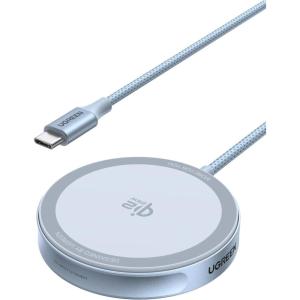 imageUGREEN Qi2 25W Fast Wireless Charger Pad MagSafe Compatible Charging for iPhone 17 Pro Max and Airpods Compact Desk Charging Pad