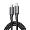 imageUGREEN 100W USB C to USB C Cable 5A PD30 Type C Cable Nylon Braided Compatible with MacBook Pro 2022 iPad Pro 2022 Samsung Galaxy S2322Z Fold Google Pixel PS5 Switch etc 66FTB0B27G1BZ9