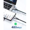 imageUGREEN 100W USB C to USB C Cable 5A PD30 Type C Cable Nylon Braided Compatible with MacBook Pro 2022 iPad Pro 2022 Samsung Galaxy S2322Z Fold Google Pixel PS5 Switch etc 66FTB0B27G1BZ9