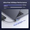 imageUGREEN 40Gbps Right Angle USB C Adapter Combo 2Pack 90 Degree USBC Adapter Compatible with MacBook ProAir Steam Deck Switch ROG Ally Thunderbolt 4 iPhone 1617 iPad