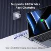 imageUGREEN 40Gbps Right Angle USB C Adapter Combo 2Pack 90 Degree USBC Adapter Compatible with MacBook ProAir Steam Deck Switch ROG Ally Thunderbolt 4 iPhone 1617 iPad