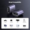 imageUGREEN 8K Mini HDMI to HDMI Cable 66FT Aluminum Braided 8K60Hz 4K120Hz High Speed HDMI 21 Bundle with HDMI Coupler 2 Pack 8K60Hz HDMI Female to Female Adapter HDMI 21 Connector 3D 4K240Hz