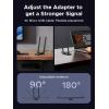 imageUGREEN AXE5400 WiFi Adapter for Desktop PC WiFi 6E Dongle with 5GHz24GHz6GHz TriBand Dual 5dBi High Gain Antennas USB 30 WAP3SAE Only Compatible with Windows 1011