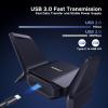 imageUGREEN BE6500 WiFi Adapter for Desktop PC WiFi 7 Dongle with 5GHz24GHz6GHz TriBand Dual High Gain Antennas USB 30 4KQAM WAP3SAE Only Compatible with Windows 1011