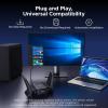 imageUGREEN BE6500 WiFi Adapter for Desktop PC WiFi 7 Dongle with 5GHz24GHz6GHz TriBand Dual High Gain Antennas USB 30 4KQAM WAP3SAE Only Compatible with Windows 1011