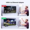 imageUGREEN Cat 8 Ethernet Cable Braided Bundle USB to Ethernet Adapter