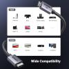 imageUGREEN DisplayPort to HDMI Cable 8K60Hz 4K240Hz Active DP 14 to 21 Cord Unidirectional HDR Dolby Bundle with HDMI 21 Cable 48Gbps 66FT Certified Ultra High Speed Cord Aluminum 8K