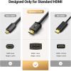 imageUGREEN HDMI Extension Cable 15FT Bundle with 3FT HDMI Male to Female Adapter Cord Compatible with Roku TV Stick PS5 PS4 Xbox Laptop PC Nintendo Switch